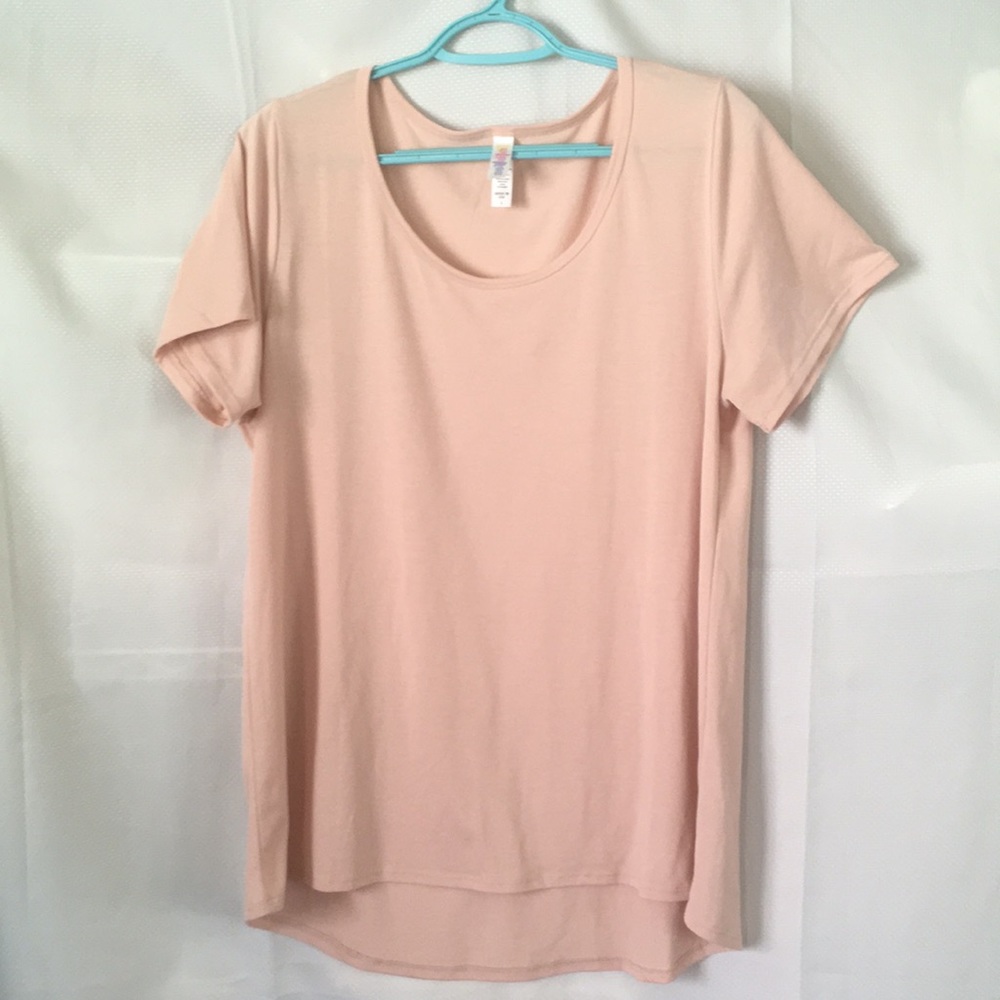 LulaRoe Classic L Light Dusty Pink
